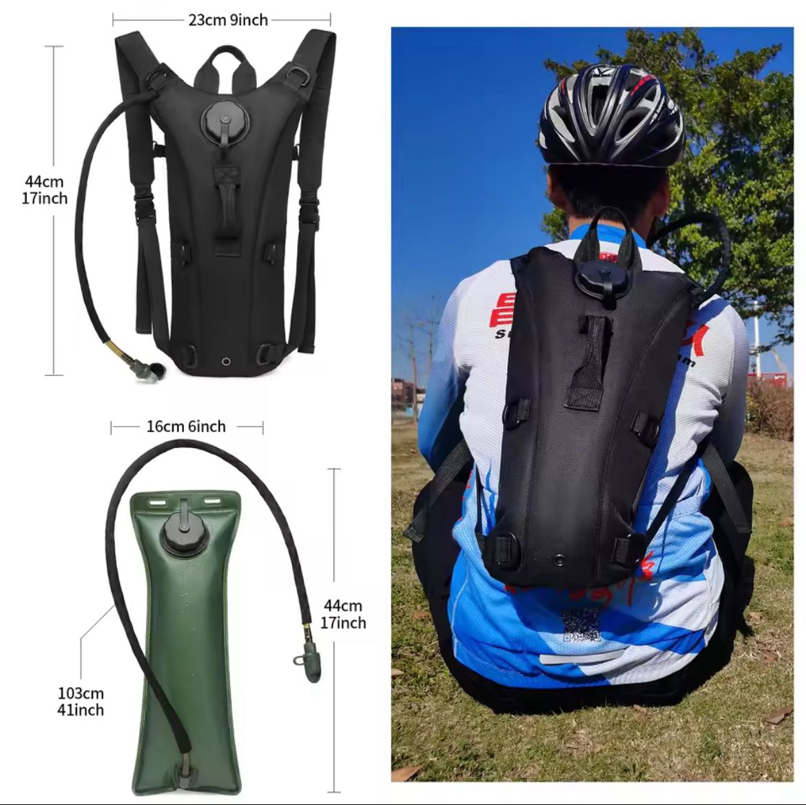 🎒 תיק שתייה – Water Bladder Backpack – תמונה 6