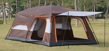 ⛺ אוהל משפחתי גדול 320×220×180 ס"מ – צבע חום