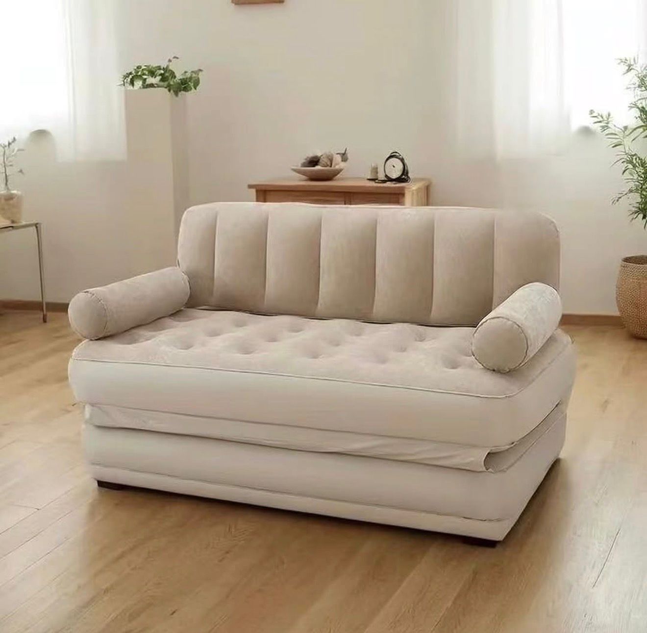 🔥 ספה/מזרן מתנפח 2 ב-1 – נוחות חכמה בכל מקום!