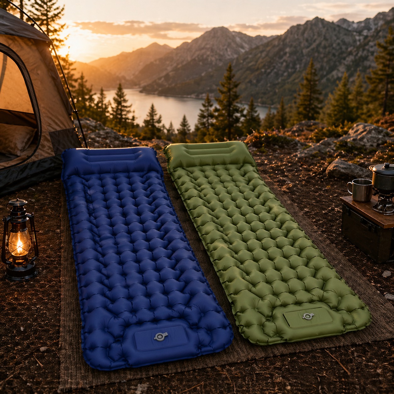 🔥 מזרן מתנפח קומפקטי – נוחות חכמה לכל טיול!
